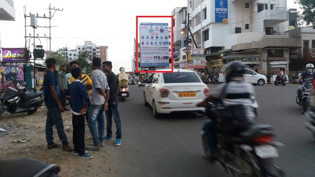 Outdoor advertisement in Maharashtra, Hoardings company Nagpur, Hoardings agency at Besa Square Facing Manewada Road in Nagpur
