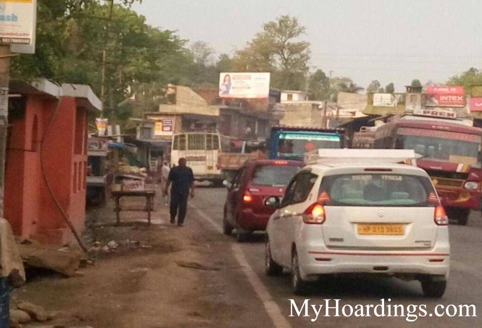 Hoardings at Nurpur Main Market in Kangra, Best Outdoor Advertising Company Kangra