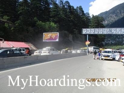 Best OOH Ad agency in Manali, Hoardings Company Manali, Hoardings Rates in Volvo Parking Rohtang Road Manali