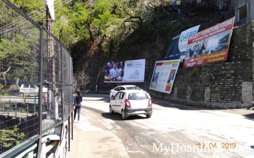 Hoardings Agency at Opposite Sabji Mandi in Shimla, Outdoor Media Agency Shimla