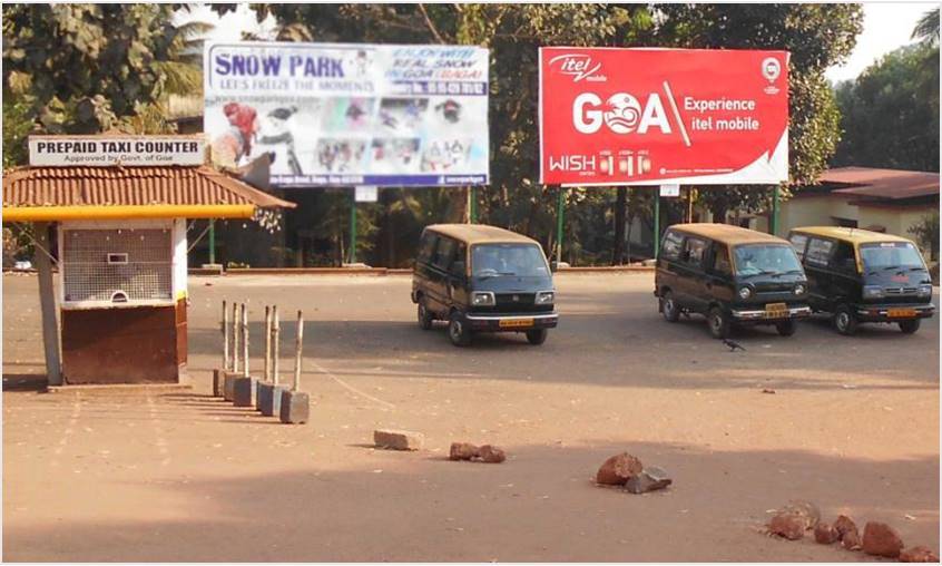 Hoardings at Pernem Railway Station in Goa, Best Outdoor Advertising Company Goa