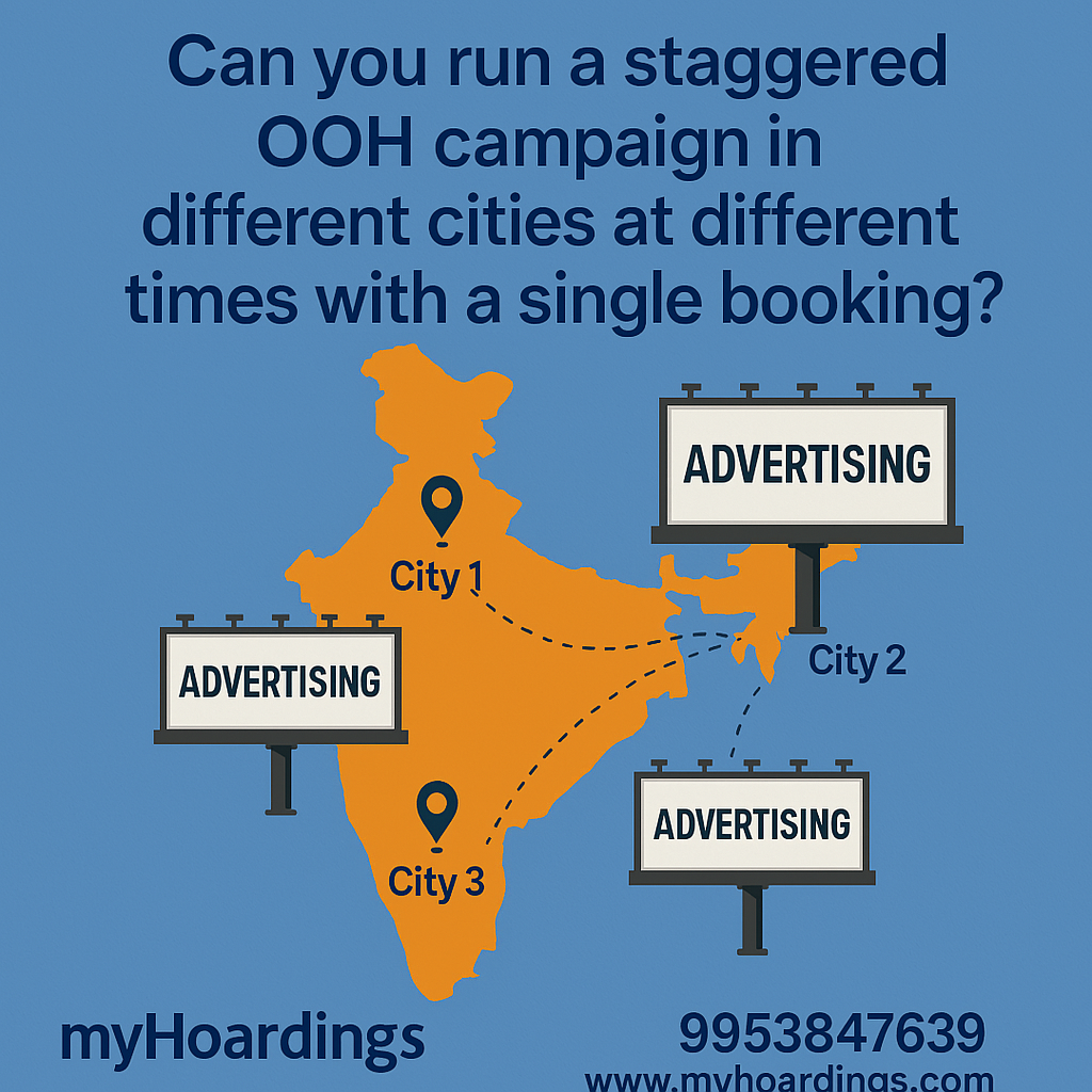 Staggered OOH campaign