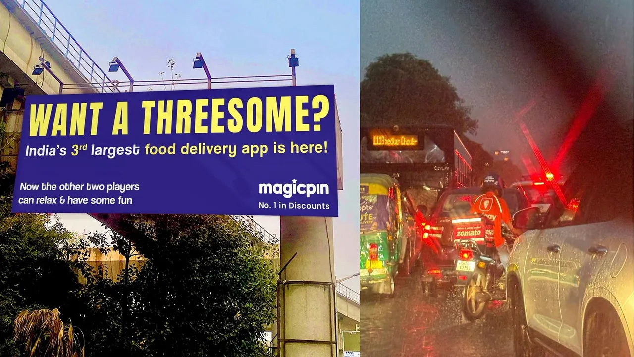 magicpin OOH Advertisement Campaign Uses Bold Messaging to Disrupt Food Delivery Advertising