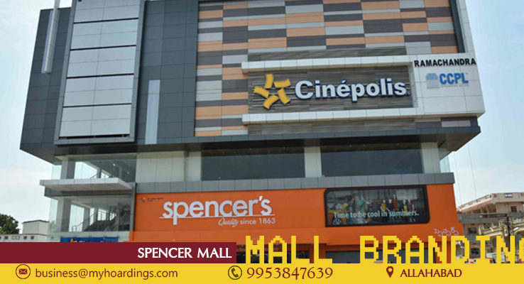 Shopping Mall Branding in Allahabad,Advertising in Spencer Mall.TOP agency for Mall advertising in Allahabad and PAN India
