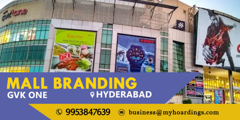 Mall Media in Hyderabad,Advertising in GVK One. BEST advertising agency for mall branding activation in Hyderabad. OOH advertising in India