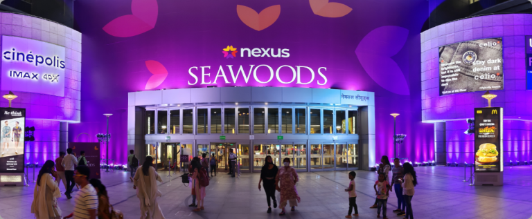 Nexus Seawoods Mall, Nerul, shopping mall advertising, mall branding Navi Mumbai, retail promotions, OOH media opportunities