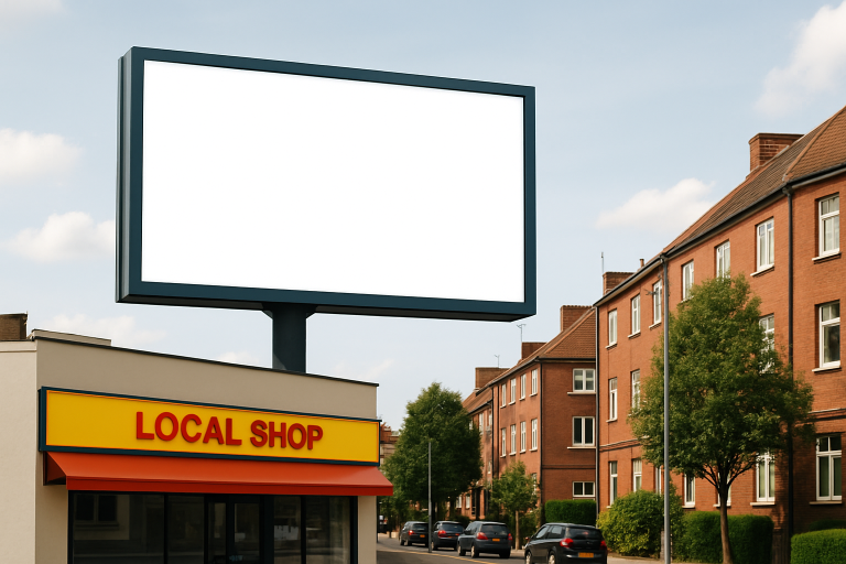 local marketing, neighborhood ads, society branding, small business growth, outdoor visibility