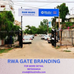 RWA Gate Branding – Bajaj Finserv: High-Impact Residential Entry Advertising for Financial Services