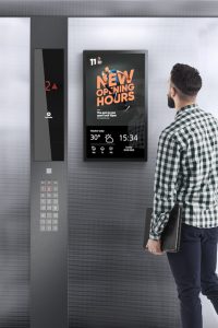 Biscuits / FMCG Brand Ads on Lift Screens in Delhi deliver high-frequency residential DOOH visibility inside apartments.