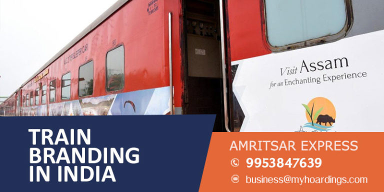 Advertising on Amritsar Express train,Train advertising and Maharashtra and Punjab