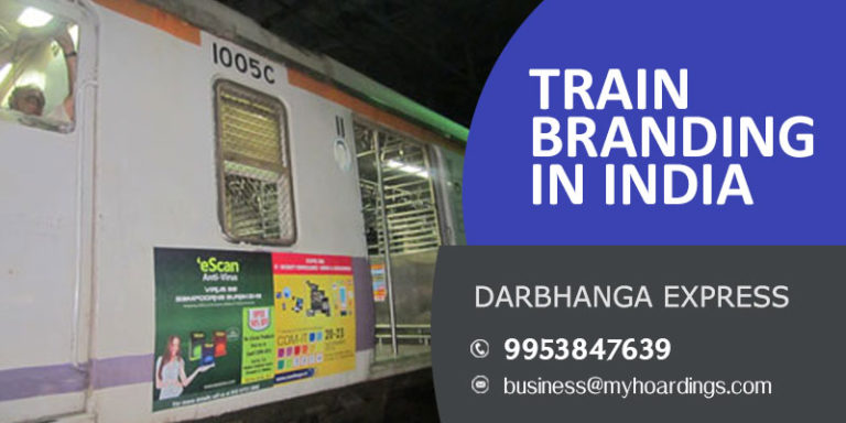 Train branding on Darbhanga express,Agency for Branding on Indian trains