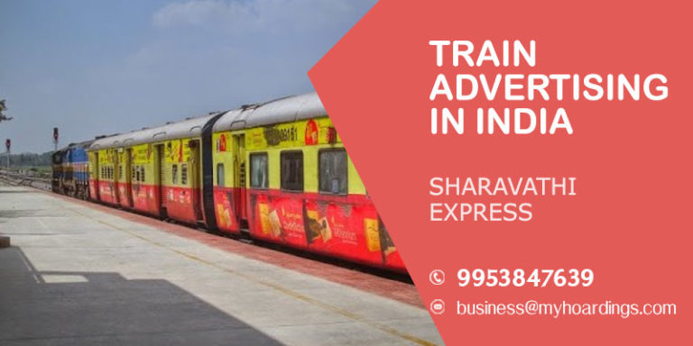 Contact MyHoardings at 99538476-39 for Branding on Sharavathi Express  train,How to Advertise in Indian Railways?