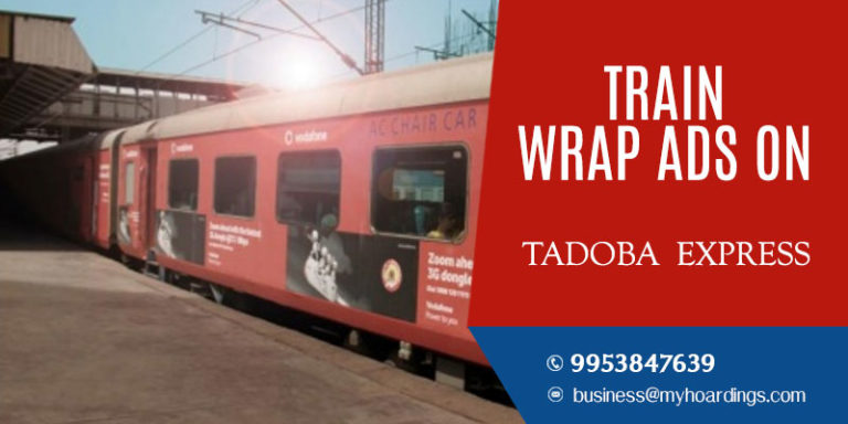 Tadoba Express Train Branding.Train advertising company in Maharashtra and Telangana.