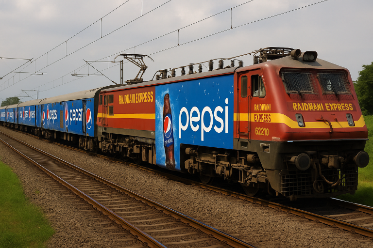 railway marketing, national train ads, train wrap branding, long-distance visibility, Indian railway promotions