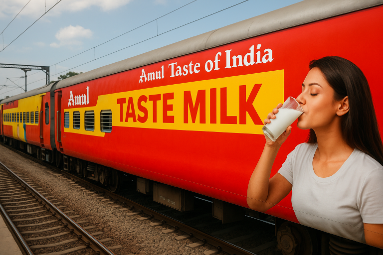train wrap India, railway ads, train exterior branding, vinyl train ads, moving billboard