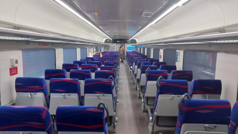 Vande Bharat train branding offers premium advertisers high-attention audiences, modern interiors, and strong brand recall.
