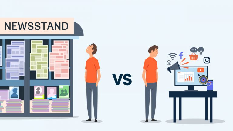 Digital vs Traditional Marketing, Online vs Offline Ads, Marketing Strategy Comparison, Traditional Media vs Digital, Advertising Channel Differences