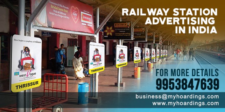 Railway station branding, Transit media advertising, Train station ads, High footfall marketing, Platform display campaigns