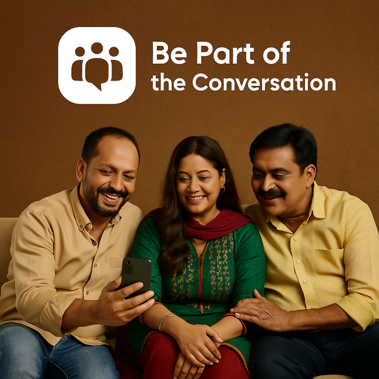 Kutumb app promotion, Regional app advertising, Vernacular audience targeting, Social community ads, Indian app branding