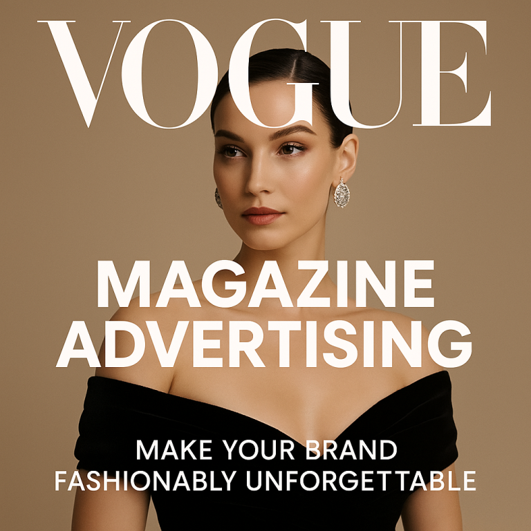 Vogue magazine ads, Luxury fashion branding, Print media promotions, High-end audience targeting, Fashion magazine advertising