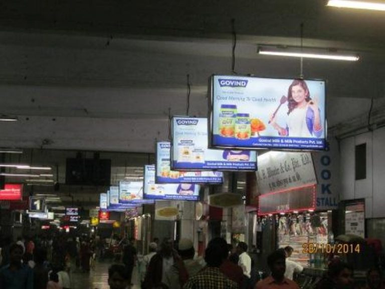 Railway Station Ad, train station advertising, platform branding, transit media, OOH railway ads