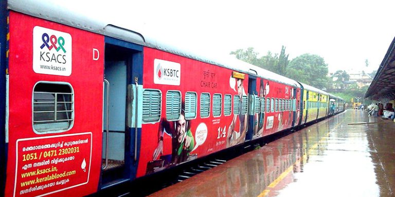 Railway Station Advertising Kerala, train station branding, platform advertising Kerala, transit media Kerala, OOH railway ads