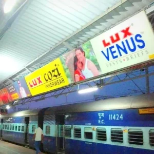 railway station advertising Uttar Pradesh, transit media India, train station branding, outdoor advertising, platform ads, MyHoardings, Uttar Pradesh brand promotion
