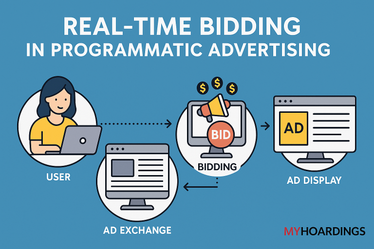 real-time bidding, RTB advertising, programmatic marketing, digital ad auctions, display advertising, MyHoardings, automated media buying