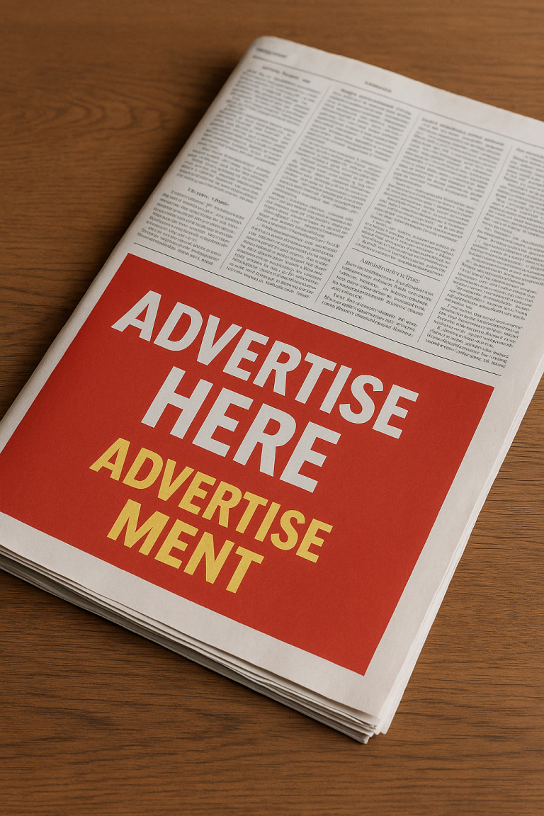 newspaper ads, front page ads, print advertising, media planning India, premium newspaper ads