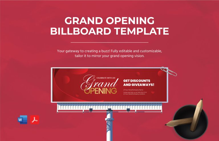 Retail store opening advertising