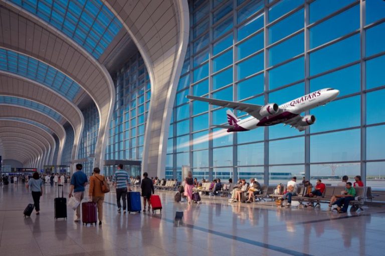 Qatar Tourism boarding pass and wayfinding integration campaign