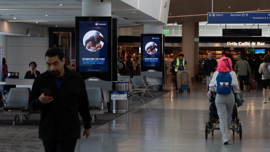Travel Insurance & Financial Services Campaigns Across Airport Media Assets