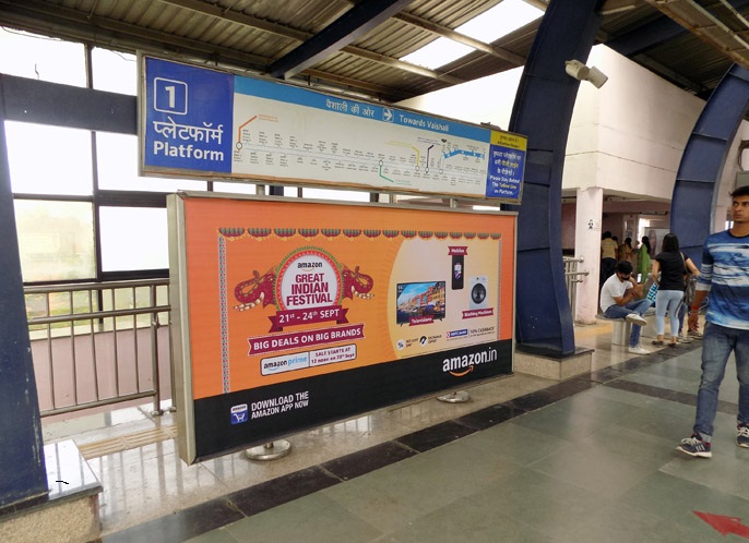 Delhi Metro Station Branding, Metro Station Advertising in Delhi, Delhi Metro Branding, Ad Agency, Media Planning, Media Buying