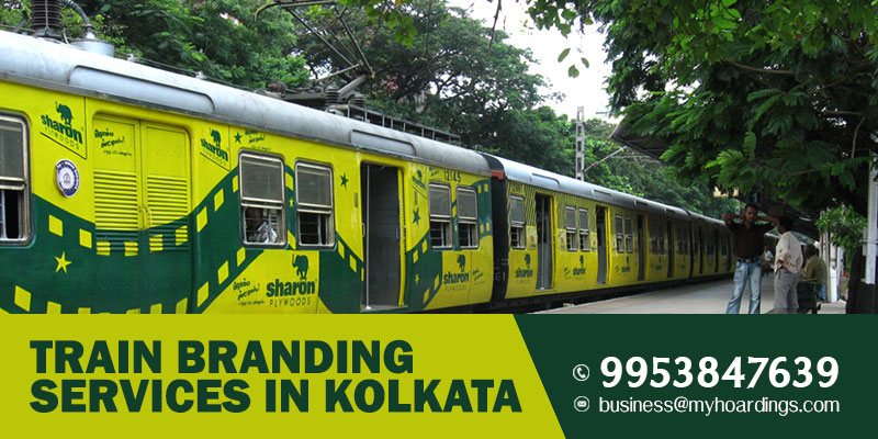 Train Branding in Kolkata. Train wrap advertisement on trains