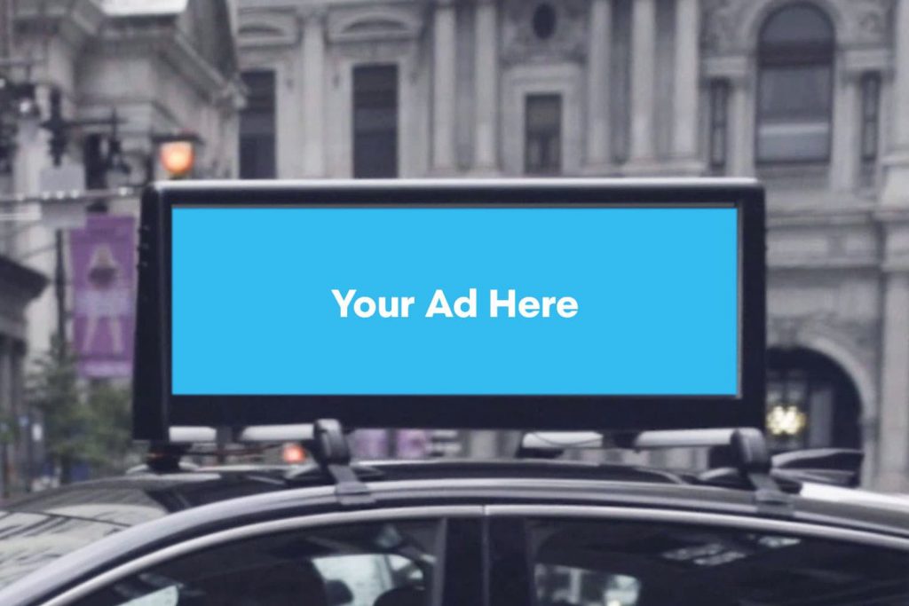 Car Top Ad, Taxi Top advertisement, LED Car Ad, Car top branding India