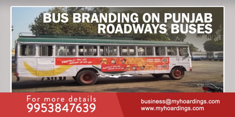 Punjab bus branding, Intercity transit ads, Bus advertising rates, Roadways ad rights, North India bus media