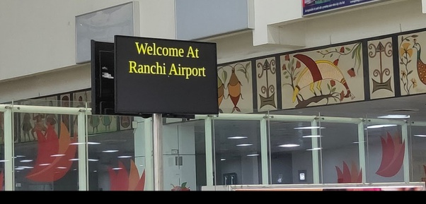 Advertising at Ranchi Airport, airport advertising, airport branding, airport campaigning, ranchi airport branding