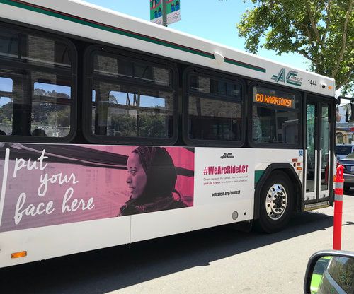 Advertising on bus