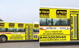 Bus advertising Guwahati, Bus Ads India, Transit advertising in Assam