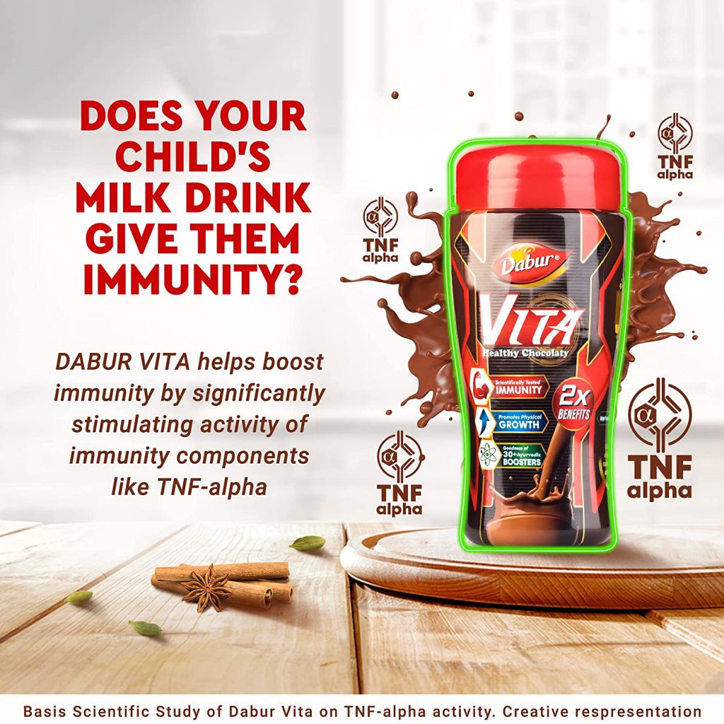 Dabur forays into the health drink category with DABUR-VITA energy health drink through TVC.