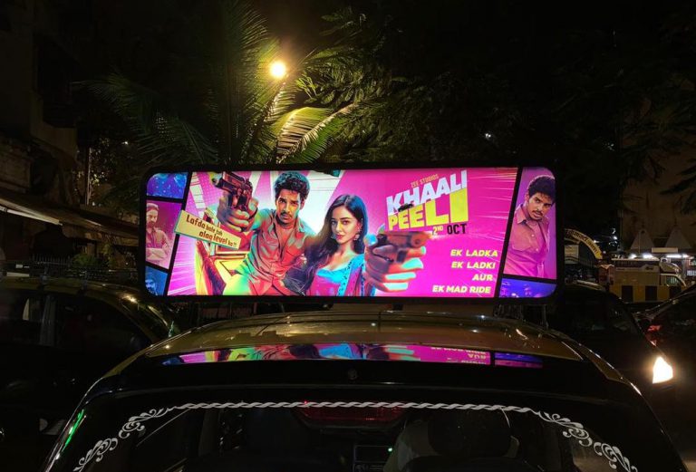 Kaali Peeli Taxi Advertising, Black and Yellow Taxi Ads, Mumbai Taxi Branding, Transit Media Mumbai, Mobile OOH Advertising