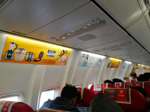 Airline Advertising, Airline Branding, Airline Inside Branding, Advertising on SpiceJet flights