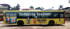 Advertising on Kerala Roadways buses