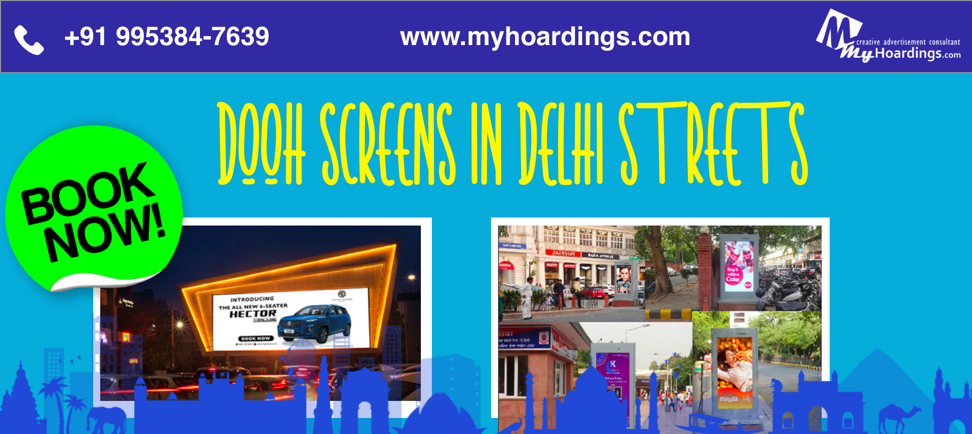 DOOH Screen ads in India, Digital Signage, Ambient Media