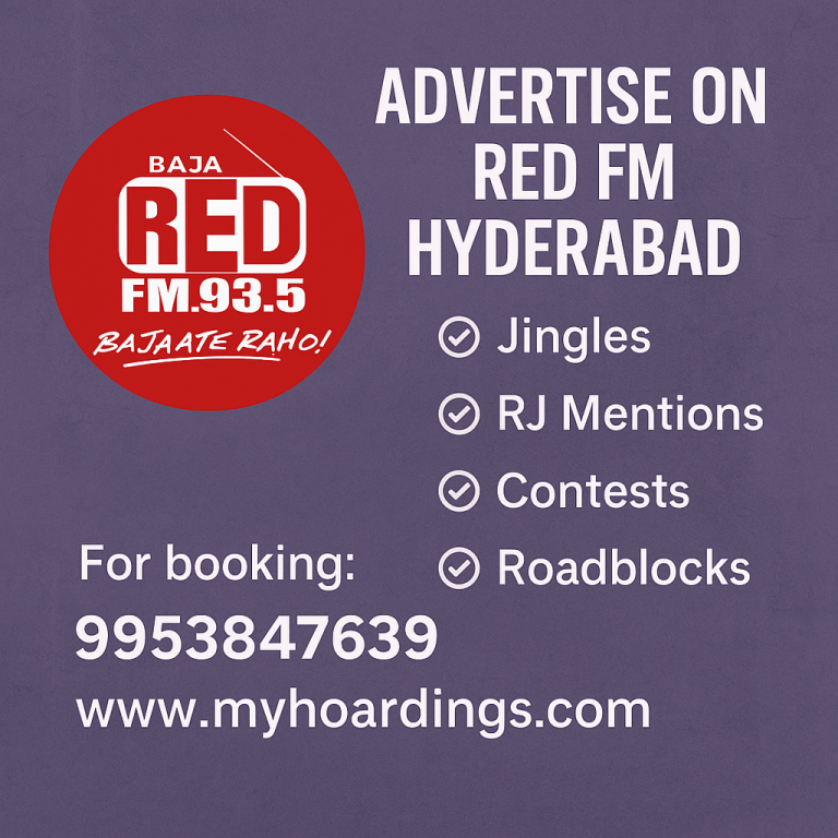 Red FM Hyderabad Advertising, 93.5 Red FM Ads, FM Radio Advertising Hyderabad, RJ Mentions Red FM, Radio Jingles Hyderabad