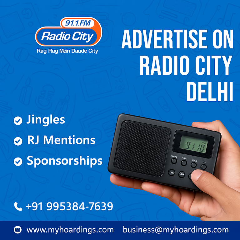 Radio City Delhi Ads, FM Advertising Delhi, Radio Jingle Promotions, RJ Mentions Radio City, Delhi Radio Branding