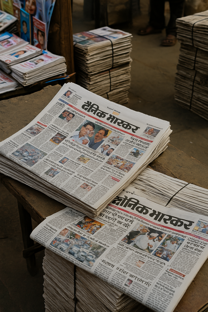 Dainik Bhaskar Advertising, Newspaper Ads India, Regional Print Promotions, Classified Ads Dainik Bhaskar, Hindi Newspaper Marketing