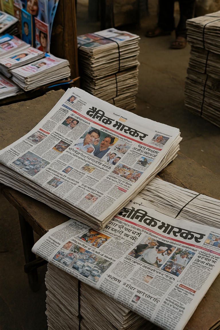 Dainik Bhaskar Advertising, Newspaper Ads India, Regional Print Promotions, Classified Ads Dainik Bhaskar, Hindi Newspaper Marketing