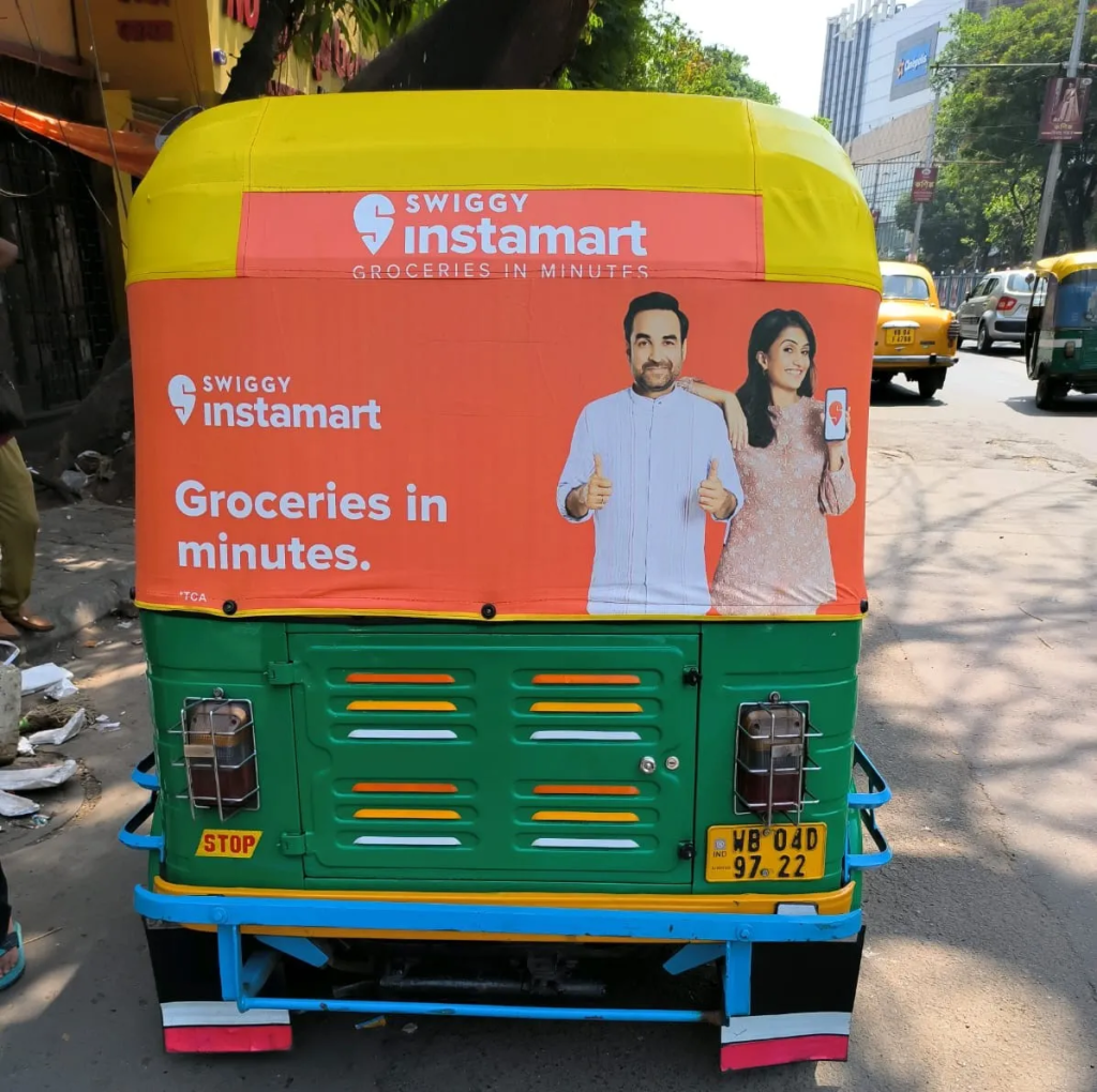 auto rickshaw advertising, Kolkata transit branding, mobile billboard ads, cost-effective city marketing, local commuter engagement