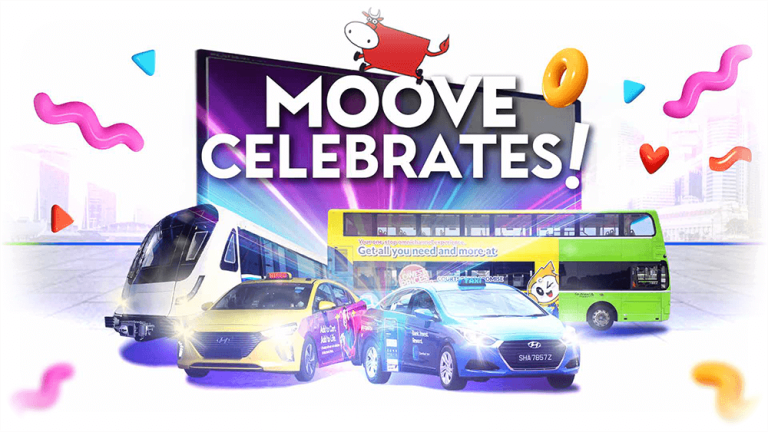 Singapore OOH advertising, public transport ads, Moove Media campaign, transit media takeover, digital bus branding